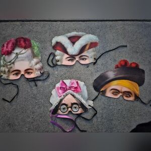 Vintage paper masks